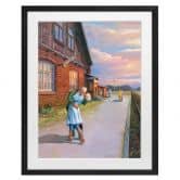 Fine Art Poster mit Passepartout - Marunde - Abschiedskuss (2022) 