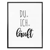 Poster Du, ich, läuft 
