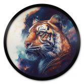 Poster Heine - Tiger im Sternenhimmel - Rund 