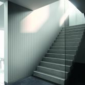 Unitapete, Mustertapete mit Struktur Bauhaus weiß 