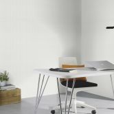 Unitapete, Streifentapete mit Struktur Bauhaus weiß 