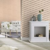 Papier peint intissé Rasch, papier peint à motifs Composition beige foncé 