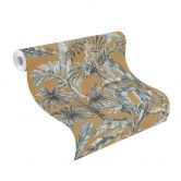 Rasch Vliestapete, Mustertapete Florentine III cognacbraun 