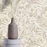 Blomstertapet, Paraiso beige ikke-vævet tapet 