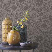 Blumentapete, Vliestapete Paraiso beige 