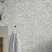 Streifentapete, Vliestapete Sky Lounge silbergrau metallic 