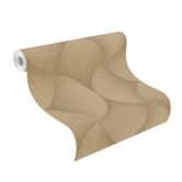 Metallictapete, Vliestapete Sky Lounge gold 10,00x1,06 m 