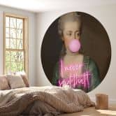 Behangcirkel Marie Antoinette: I never said that - Grace Digital Art - vliesbehang/zelfklevend vliesbehang 