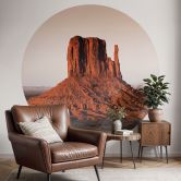 Fototapete Felsformation in Monument Valley - Hugonnard - Rund - Selbstklebend/Vlies 