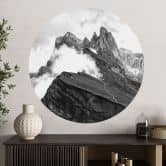 Wandtattoo Blick auf die Alpen - Berglandschaft der Dolomiten 