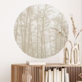 Stille vinter skov Wallsticker - Böhmer - Rund 