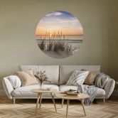 Muursticker Duinen bij zonsondergang 