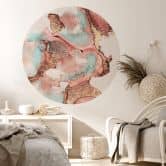 Sticker Mural Fredriksson - Golden ink with nuances in rosé 