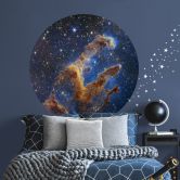 Wandtattoo James Webb Telescope - Pillars of Creation - Rund 