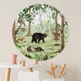 Wandtattoo Kikki Belle - Wald Suchbild - Rund 