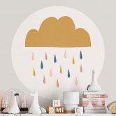 Wall Sticker Munter regn i pastelfarver - Menina Lisboa 