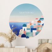 Wall Sticker Huse på Santorini - Rivers 
