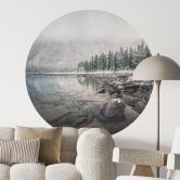 Wandtattoo Winterwald am See - Rostovskiy - Rund 