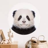 Muursticker rond Sisi & Seb - Baby Panda 