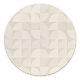 Wanddecoratie in retro-stijl - Bloomery Decor - Aluminium dibond rond 