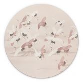 Tableaux Grues sur le lac - Bloomery Decor - Alu-Dibond Rond 