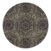Wandbild Mandala Boho Antikgold - Bloomery Decor - Alu-Dibond Rund 