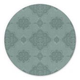 Wandbild Mandala-Muster Marrakesch Grün - Bloomery Decor - Alu-Dibond Rund 