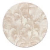 Wandbild Palmen im Dschungel Beige - Bloomery Decor - Alu-Dibond Rund 