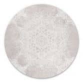 Wanddecoratie Zachte mandala op grijs-beige - Bloomery Decor - Alu-Dibond Rond 