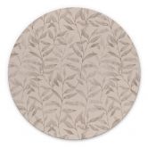 Wandbild Zarte Aquarell-Blätter - Soft Grau - Bloomery Decor - Alu-Dibond - Rund 