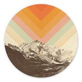 Wandcirkel Bodart - Retro Landschap 