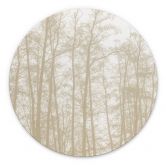 Wandbild Stiller Winterwald - Böhmer - Alu-Dibond Rund 