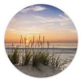 Alu-Dibond Wall Circle Dunes at sunset 