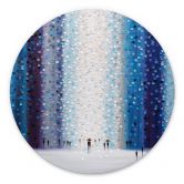Wandbild Verträumter Regentag - Ermilkina - Alu-Dibond - Rund 