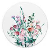 Wandbild Wildblumen Bouquet im Frühling - Goed Blauw - Alu-Dibond Rund 
