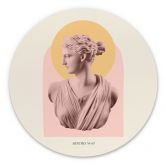 Wandbild Statue der Göttin Artemis - Grace Digital Art - Alu-Dibond - Rund 