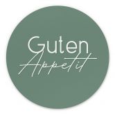 Wandbild Guten Appetit - Rund - Alu-Dibond 