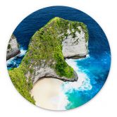 Wandbild Felsenküste von Nusa Penida - Hugonnard - Alu-Dibond Rund 