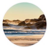 Wall Art Beach Coast at Sunrise in Africa - Hugonnard - Alu-Dibond Round 