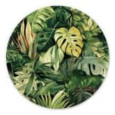 Tableaux Plantes de la jungle - Jaszke - Alu-Dibond Rond 