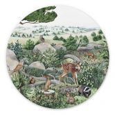 Wandbild Kikki Belle - Waldspaziergang - Alu-Dibond Rund 