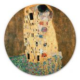 Alu-Dibond Klimt - Der Kuss - Rund 