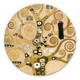 Alu-Dibond Klimt - Der Lebensbaum - Rund 