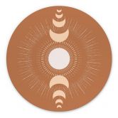 Wandbild Mondzyklen - Sonne und Mond im Einklang - KsanaKalpa - Alu-Dibond Rund 