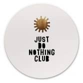 Alu-Dibond Kubistika - Do Nothing Club - Rund 