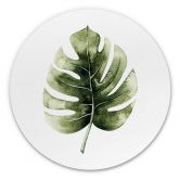 Alu-Dibond Kvilis - Monstera Leaf - Rund 