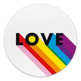 Tableau sur alu-Dibond rond LGBTQIA 