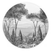 Wandbild Idyllische Pflanzenlandschaft - Ms Tiff - Alu-Dibond - Rund 