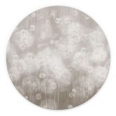 Wandbild Pusteblumen Traum in Beige - Ms Tiff - Alu-Dibond Rund 