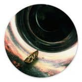 Wandbild Weltall: Astronaut im Boot - Nicebleed - Alu-Dibond - Rund 